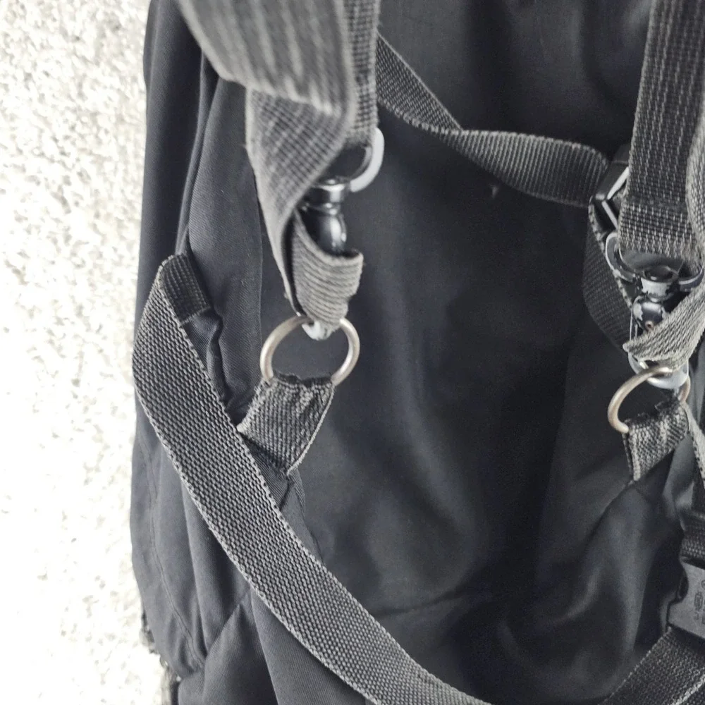 Vintage Jansport Backpack Heavy Duty Metal Zippers O Rings Clips Gorpcore Hike
